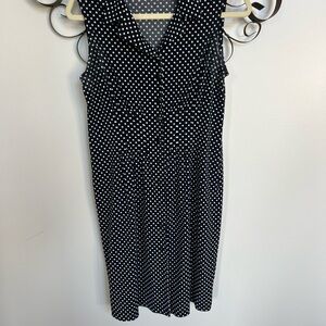 Women’s black/ white polka dots dress